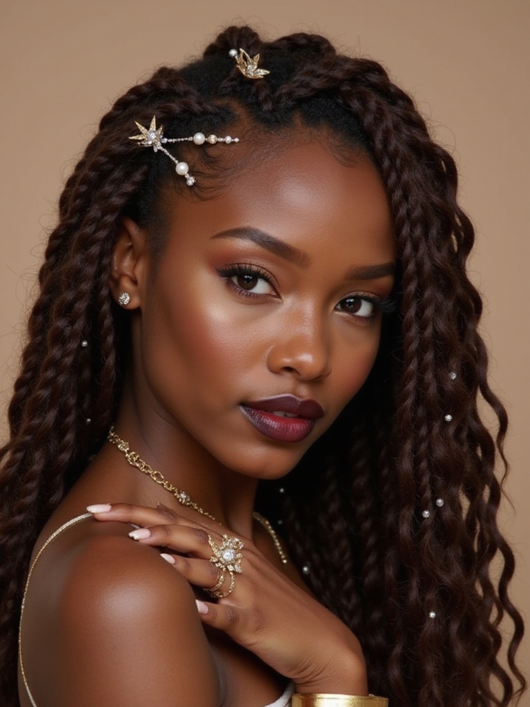 accessorizing twist hairstyles creatively