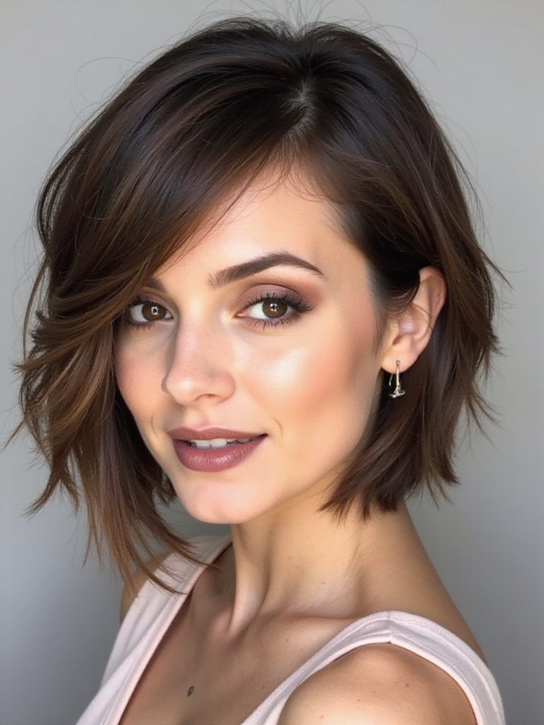 asymmetrical lob enhances features