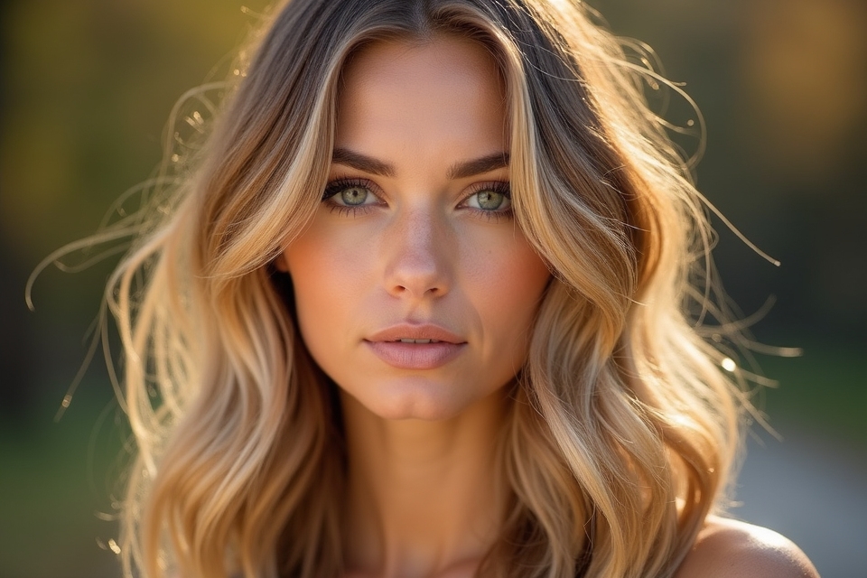 autumn inspired golden blonde hair