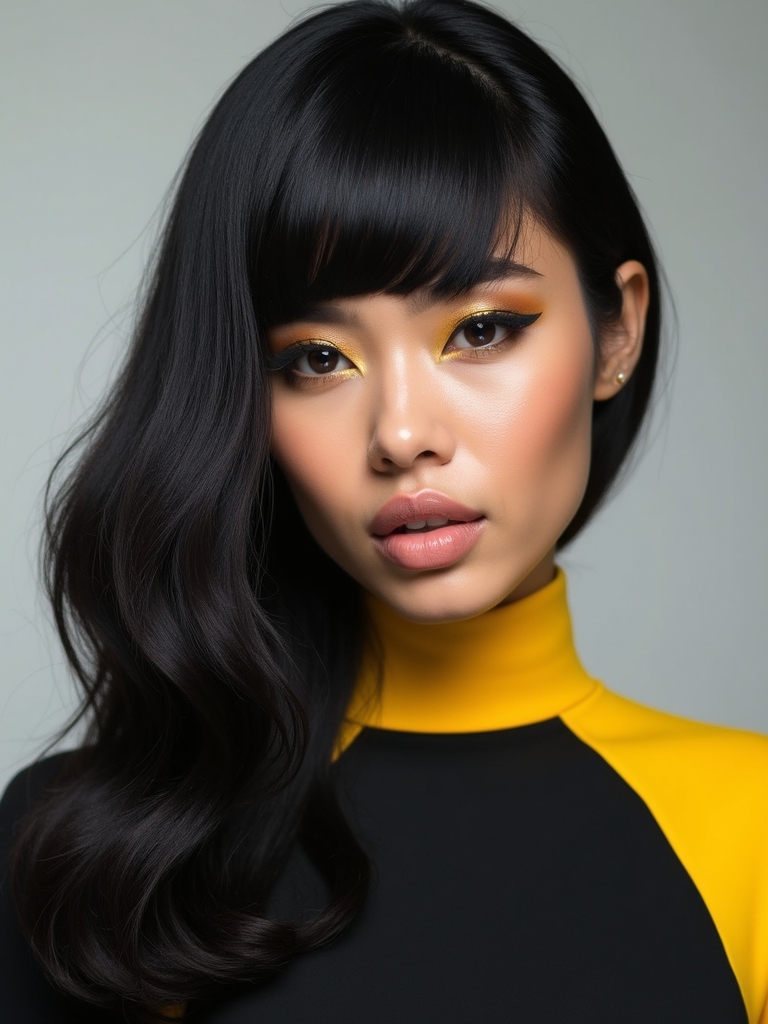 bold black and yellow hair
