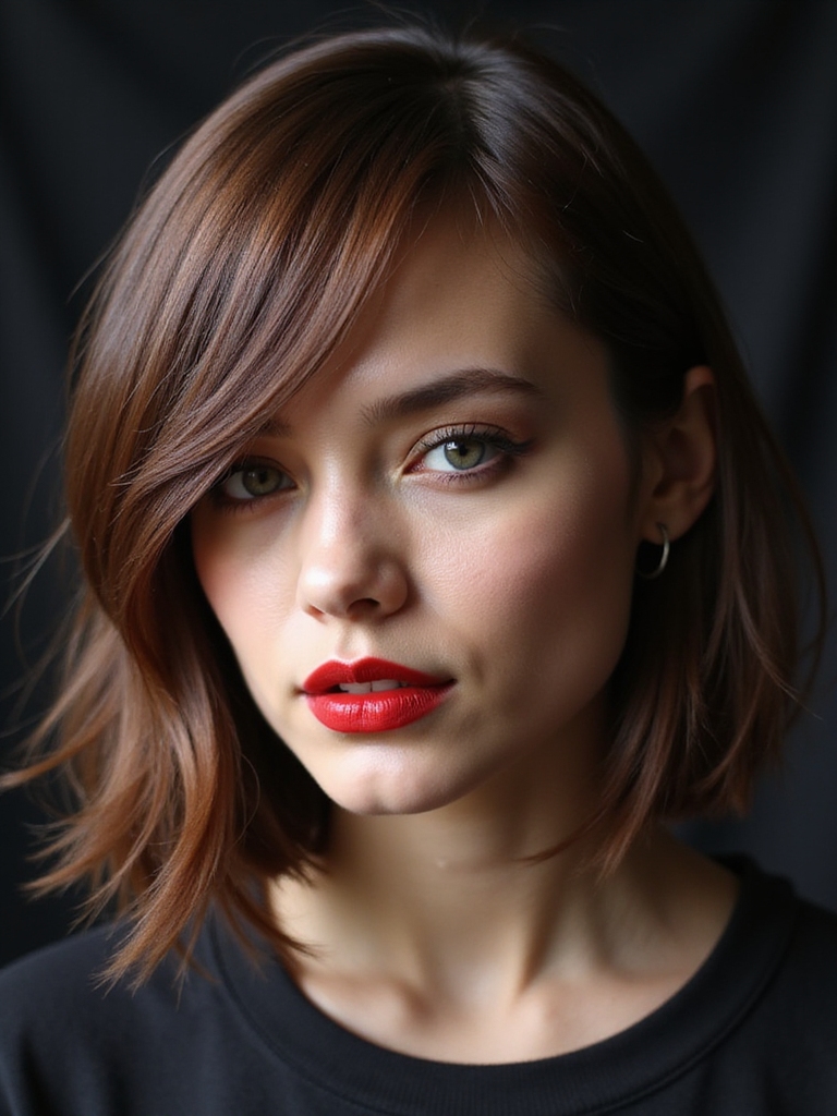 bold blunt cut glamour