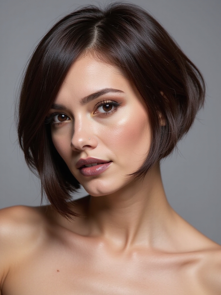 bold shorter hairstyle transition