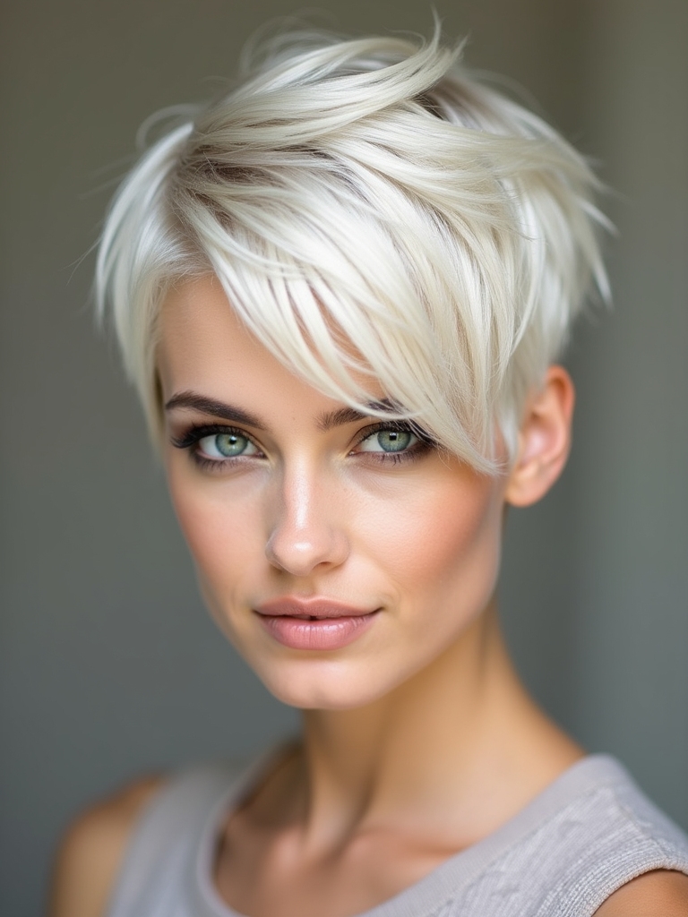bold timeless pixie cut