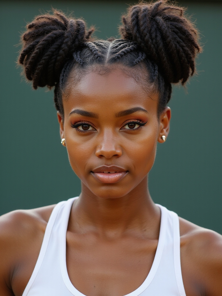 braided buns for victory