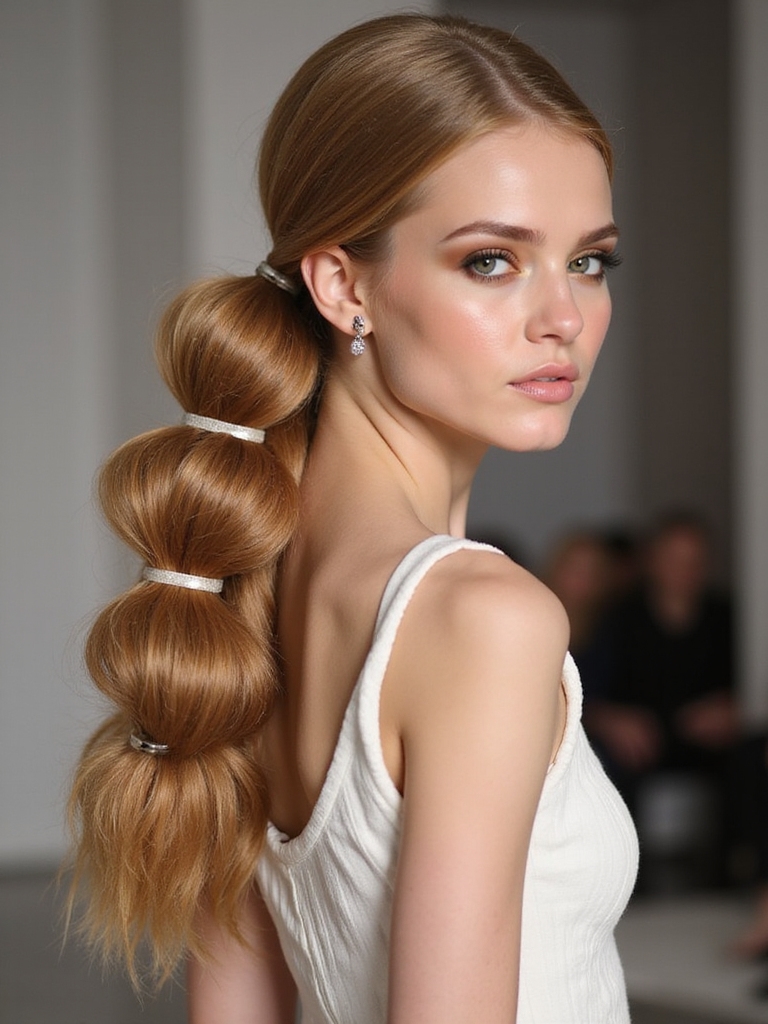 bubble ponytail styling tips