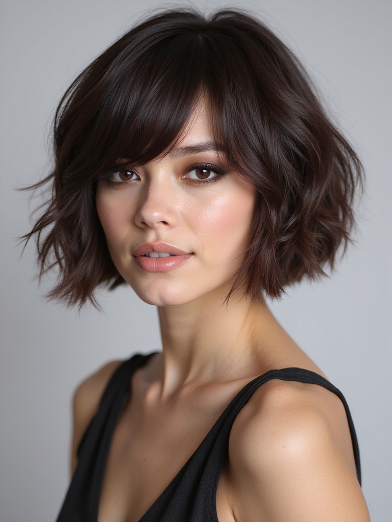 celebrities embracing angled bobs