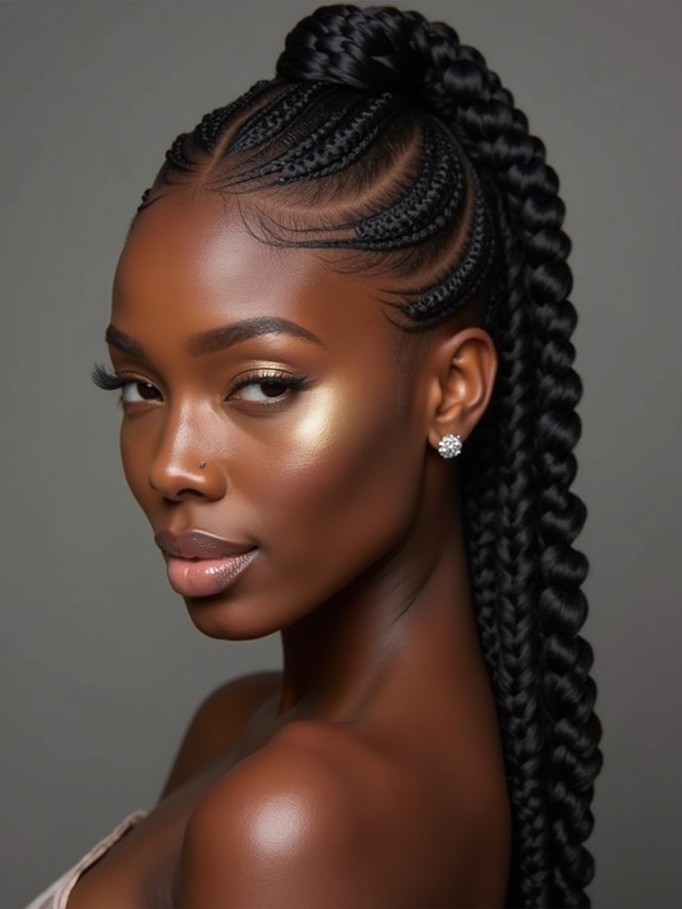 celebrities flaunting short cornrows