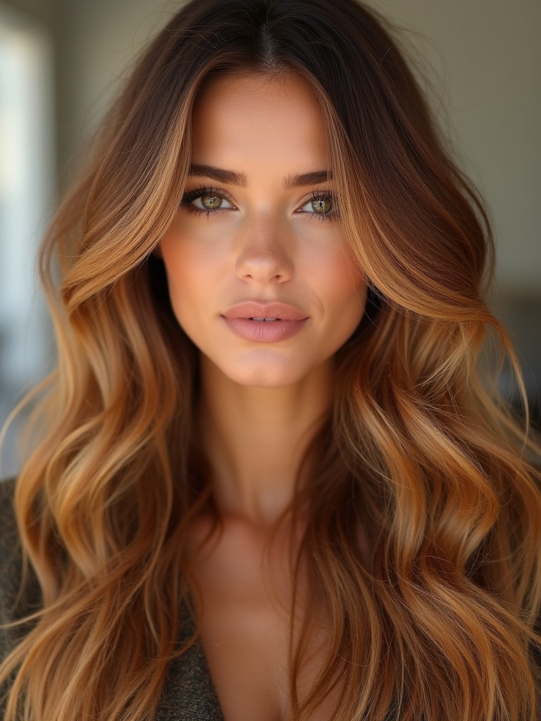 celebrities with honey brown hair