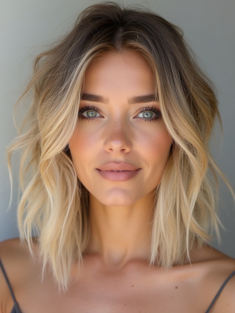 chic carefree shag hairstyle