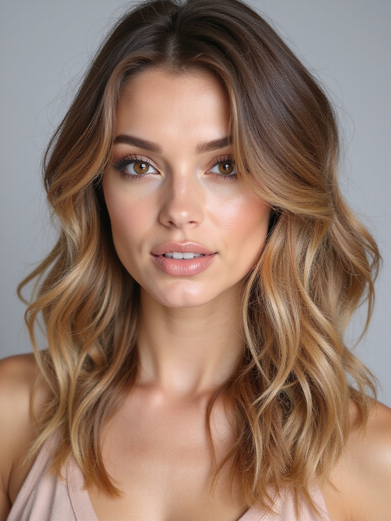 chic face framing hair layers