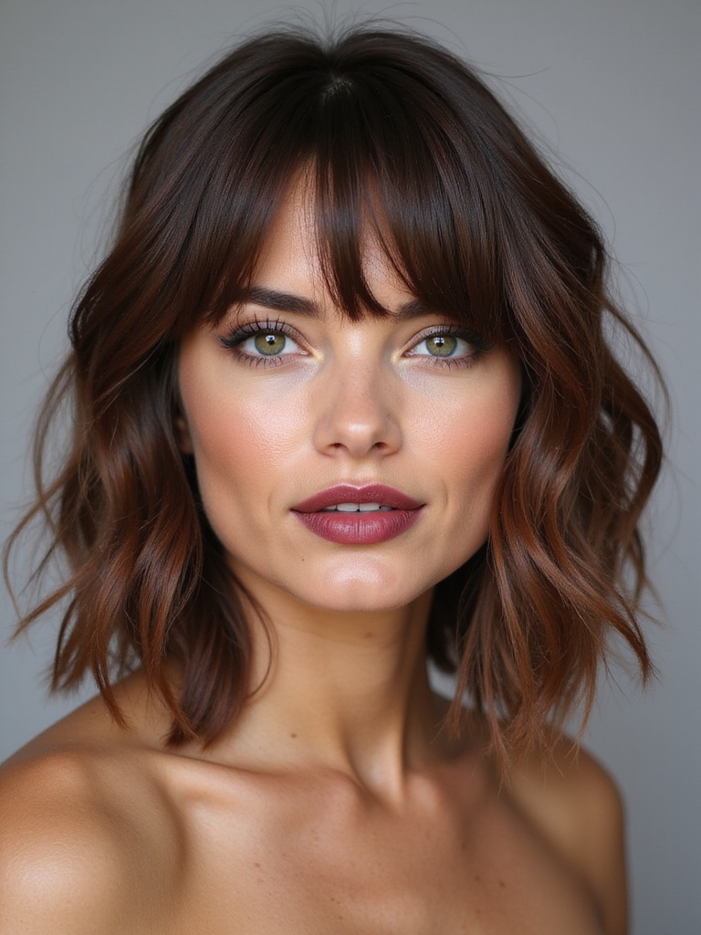 chic layered bob hairstyle