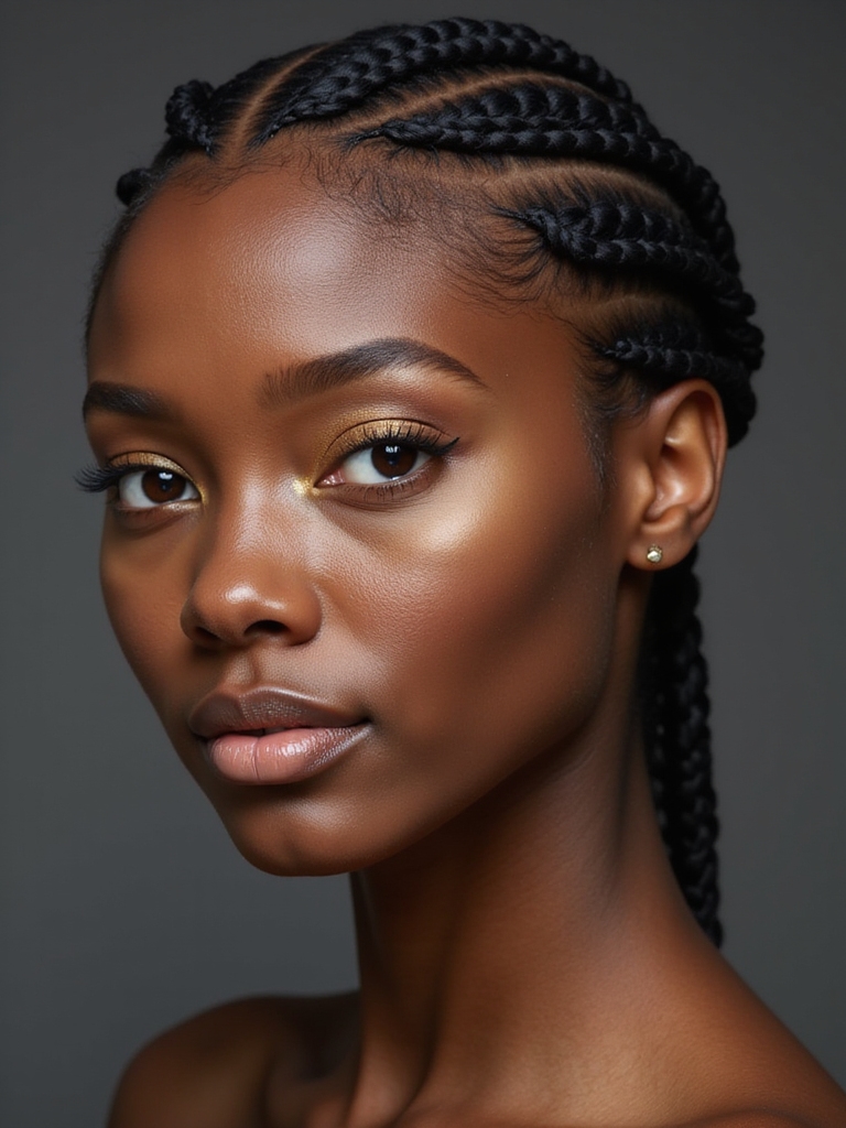 chic minimalistic cornrow styles