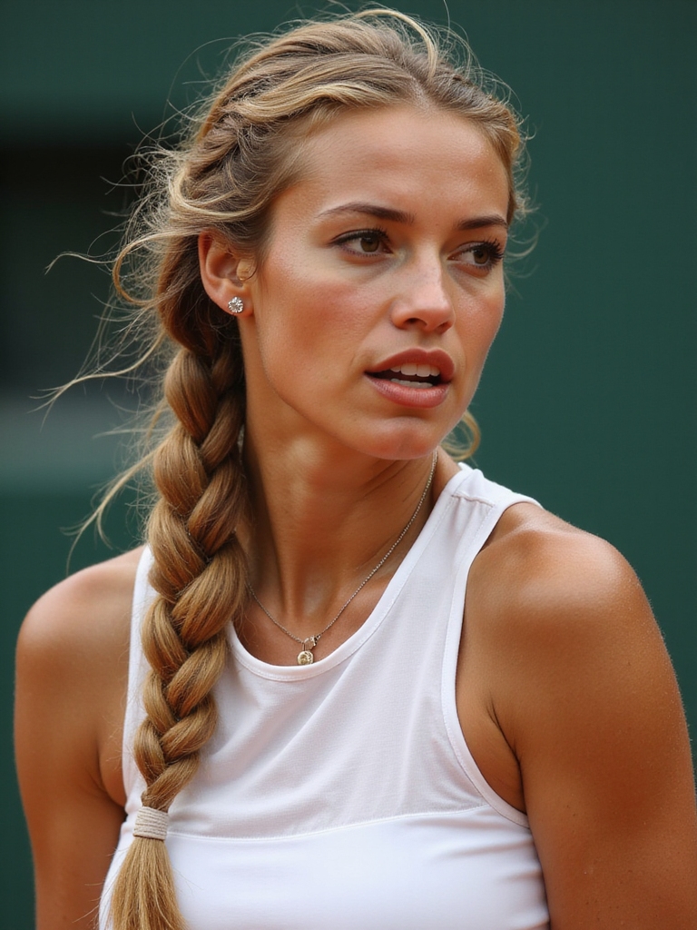 chic side braid style