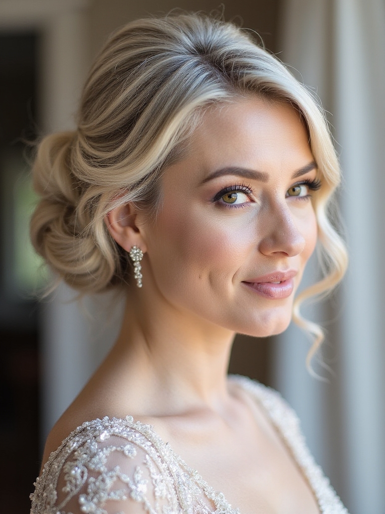 classic elegant updo hairstyle
