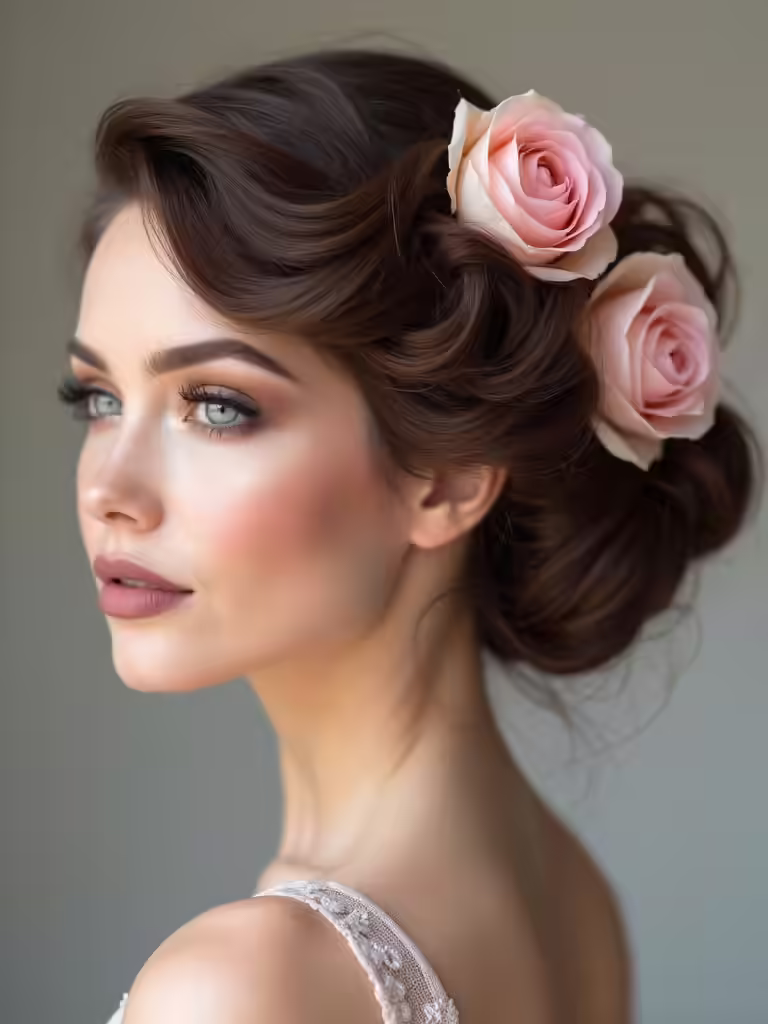 classic rose updo inspiration