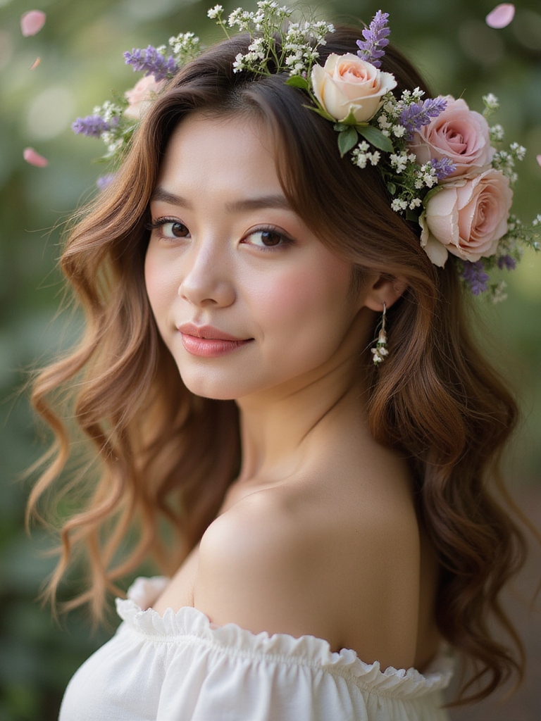 colorful flowers for hair