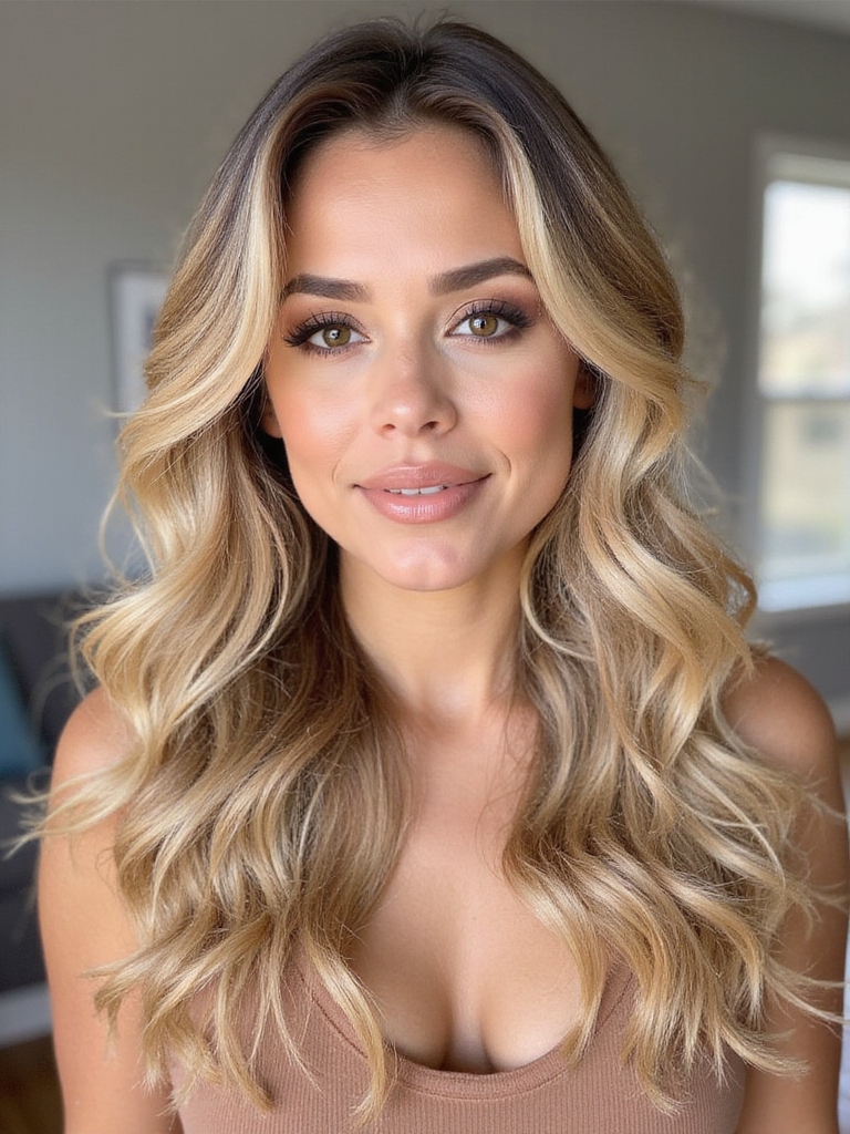 confidence with voluminous hairstyle