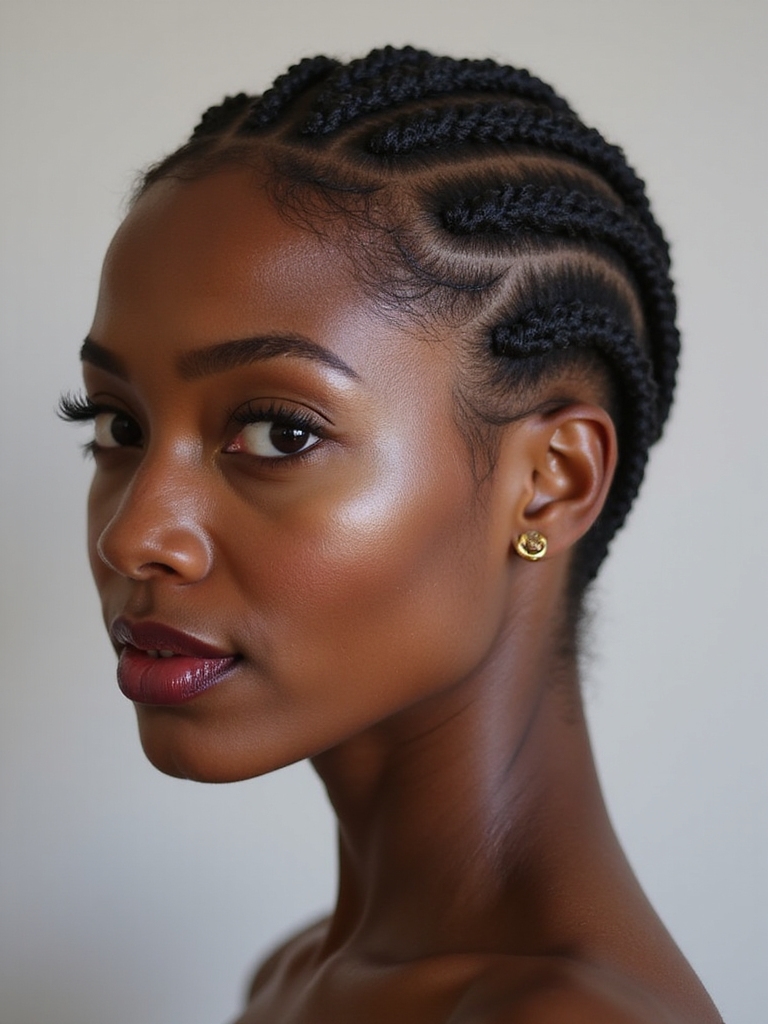 cornrows enhance natural beauty