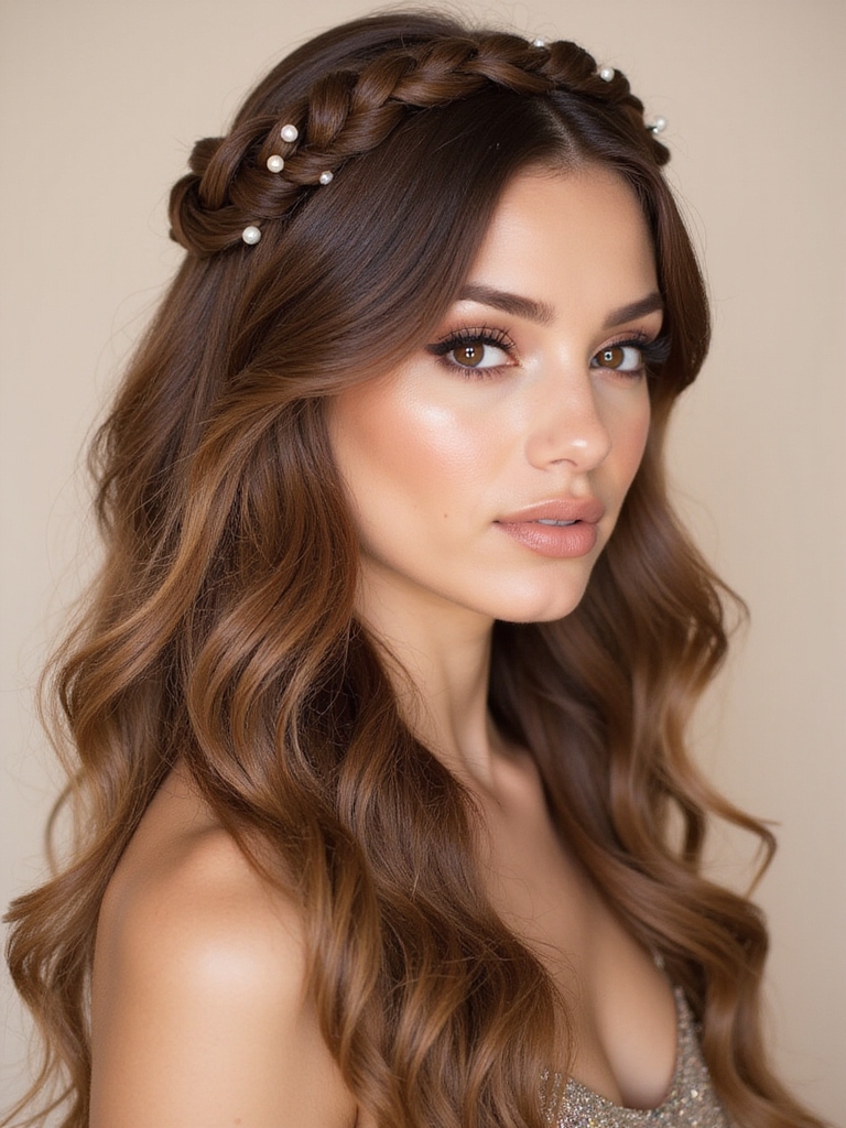 creative braids with embellishments