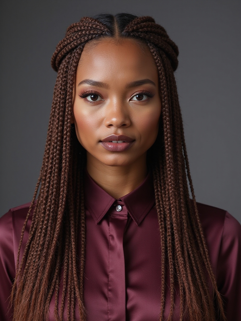 creative micro braid styling