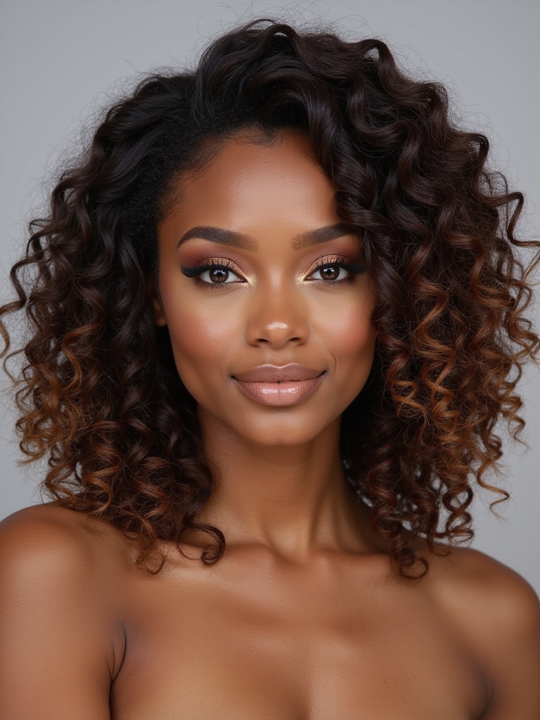 curly weaves by face shape
