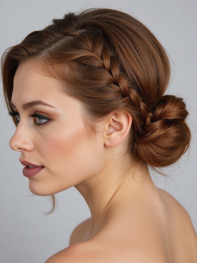 double dutch braid updo