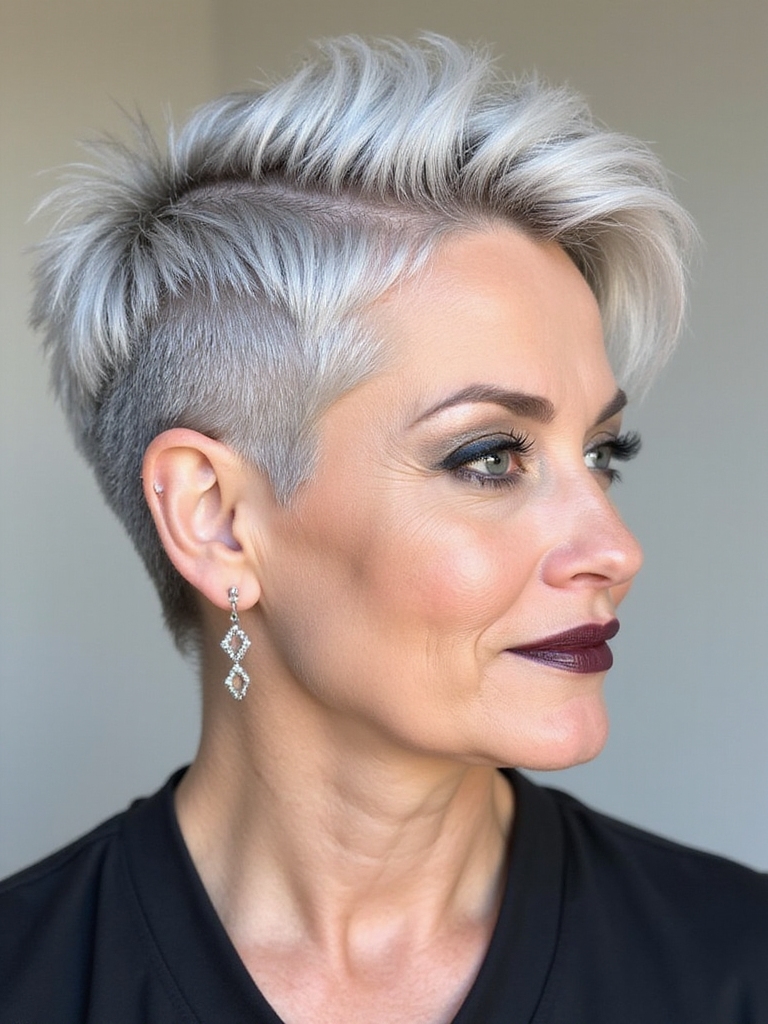 edgy chic undercut transformation