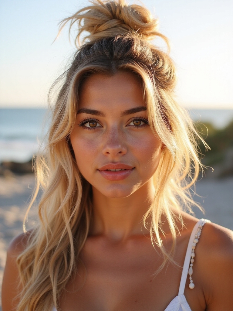 effortless beachy messy bun