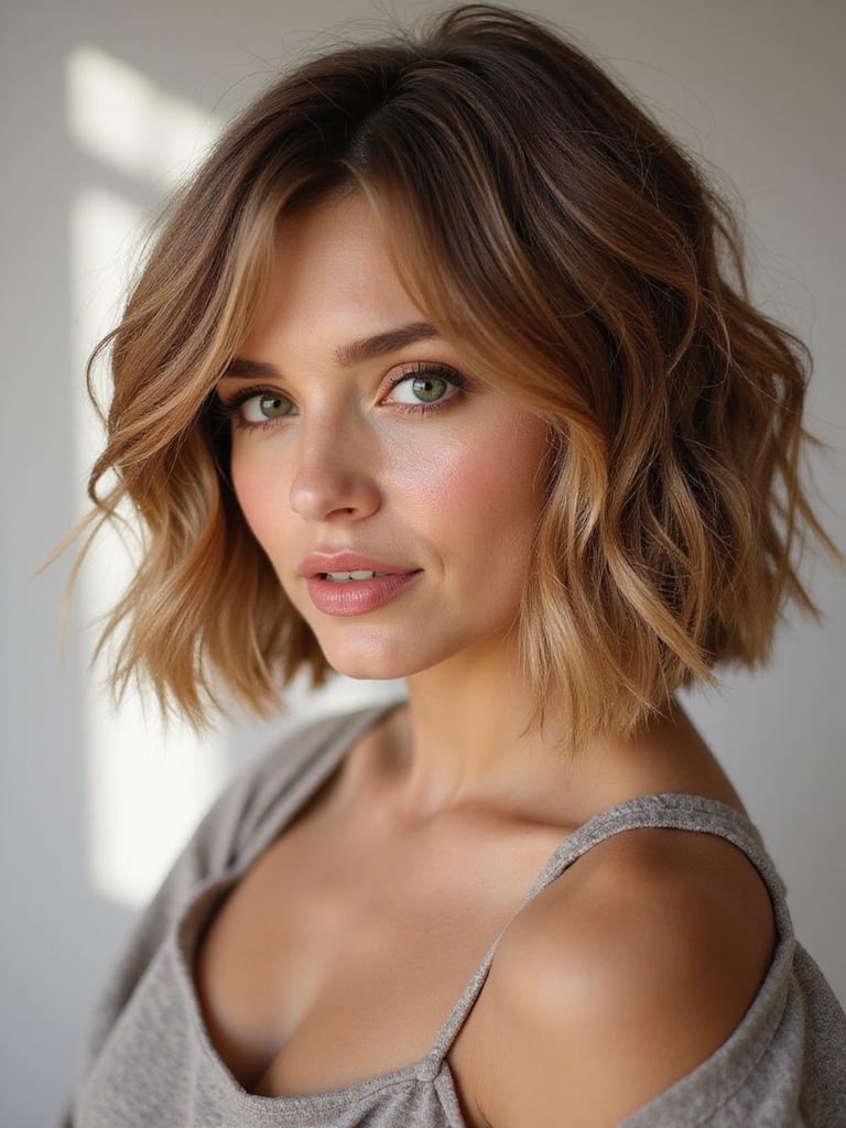 effortless breezy textured bob