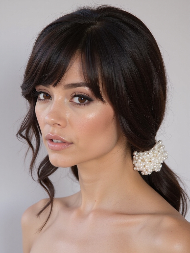 effortless chic low ponytail