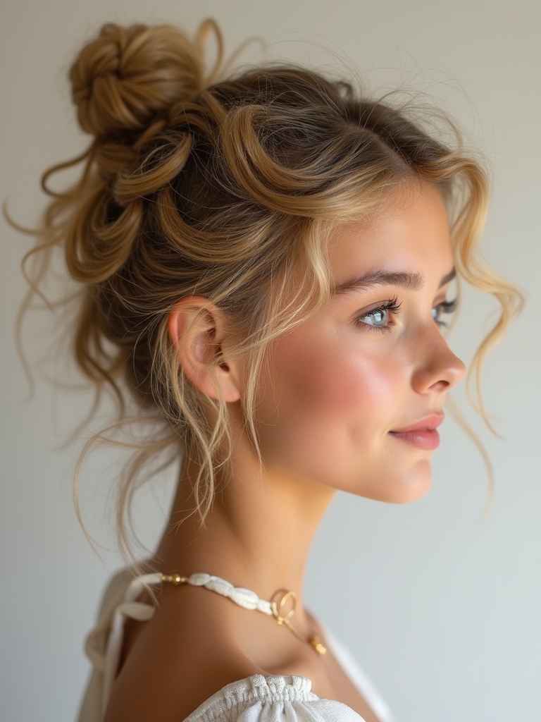 effortless messy updo tips