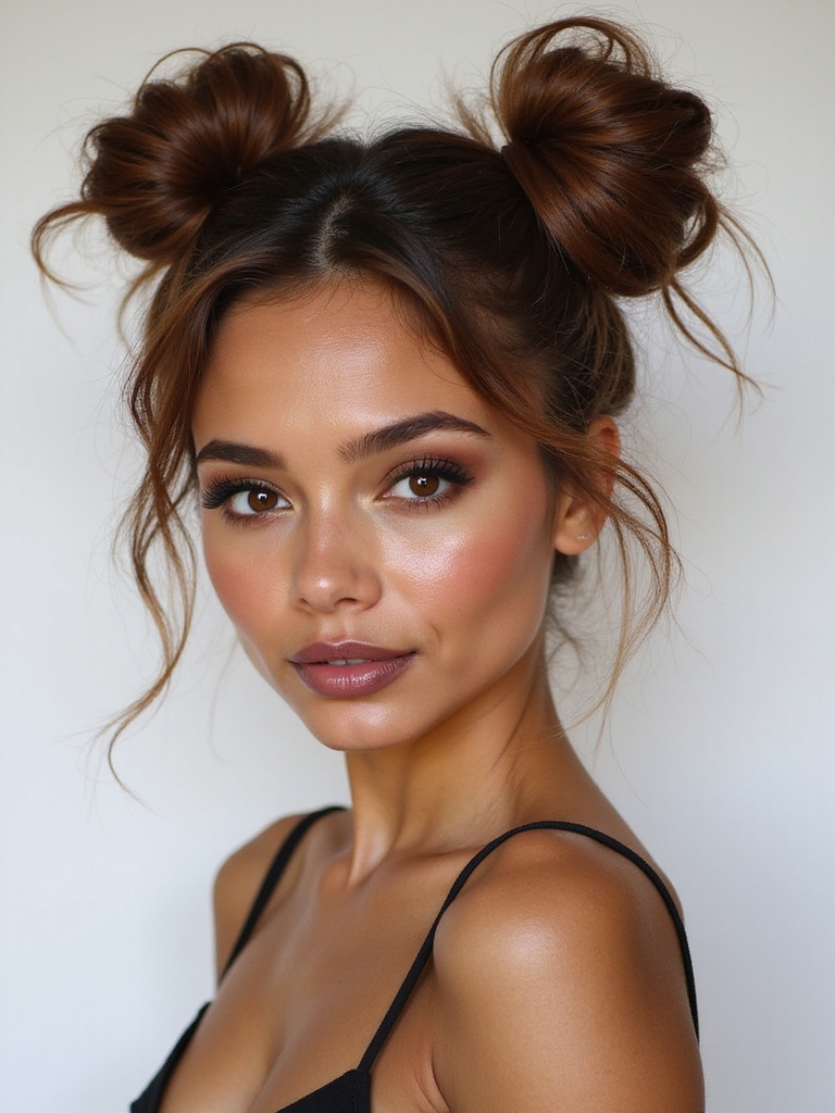 effortless stylish space buns