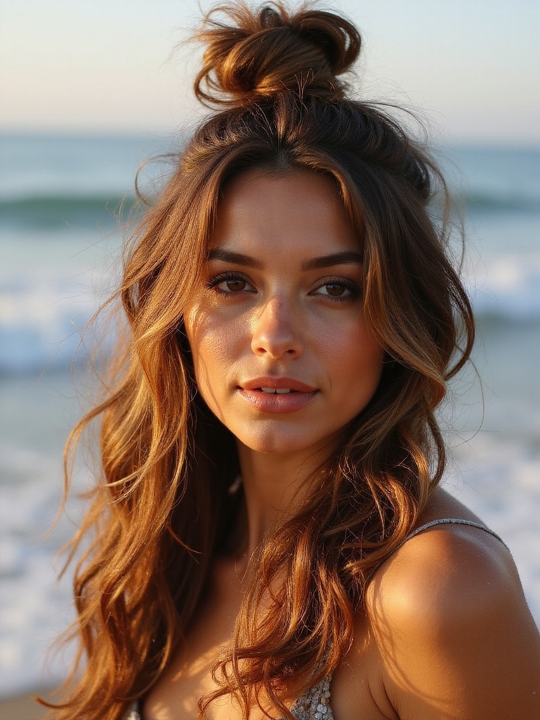 effortlessly chic beach knot