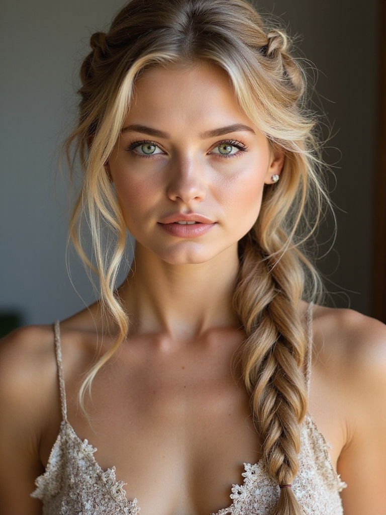 effortlessly chic boho hairstyle