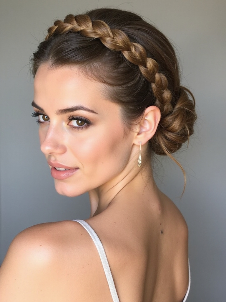 effortlessly chic halo hairstyle