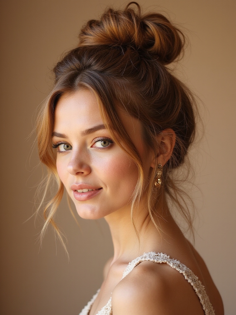 effortlessly chic messy bun