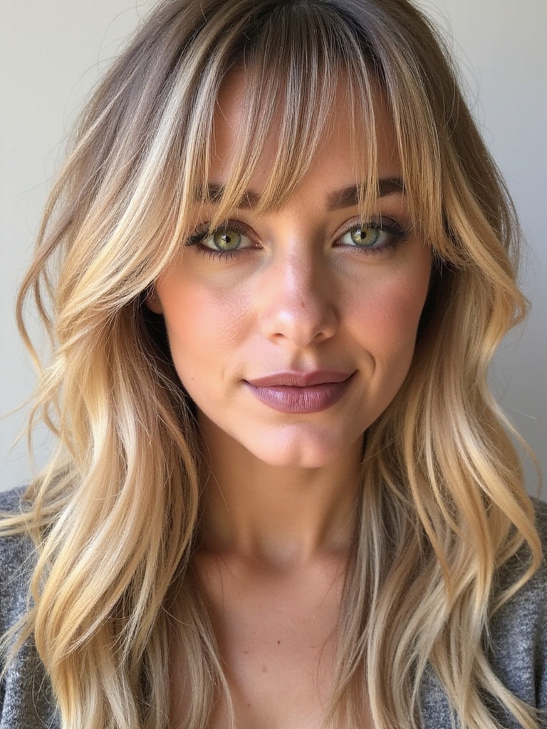 effortlessly chic wispy bangs