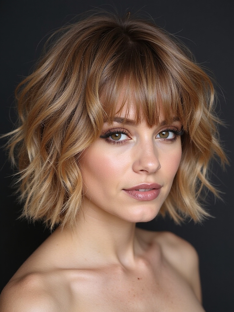 effortlessly cool shaggy bob