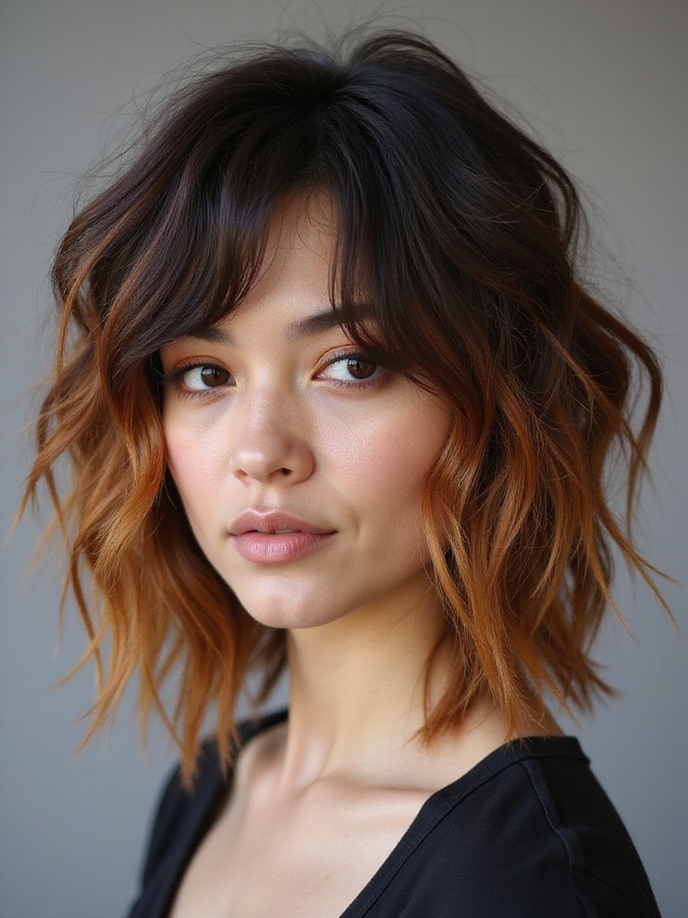 effortlessly edgy modern mullet
