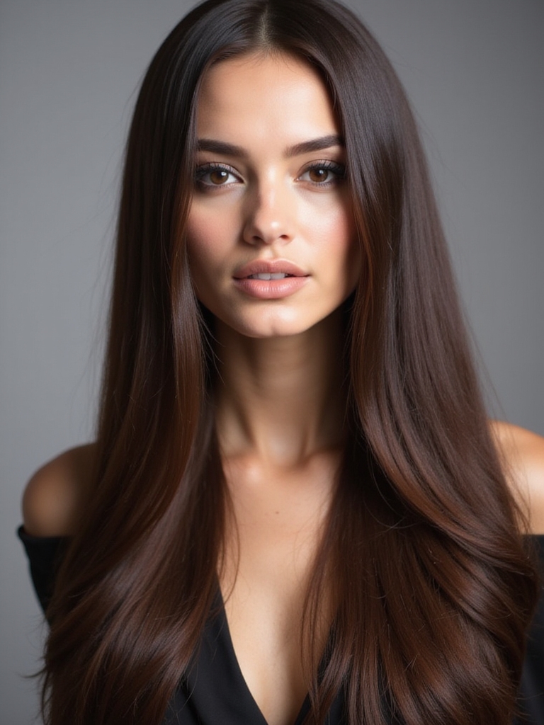 effortlessly sleek straight hair