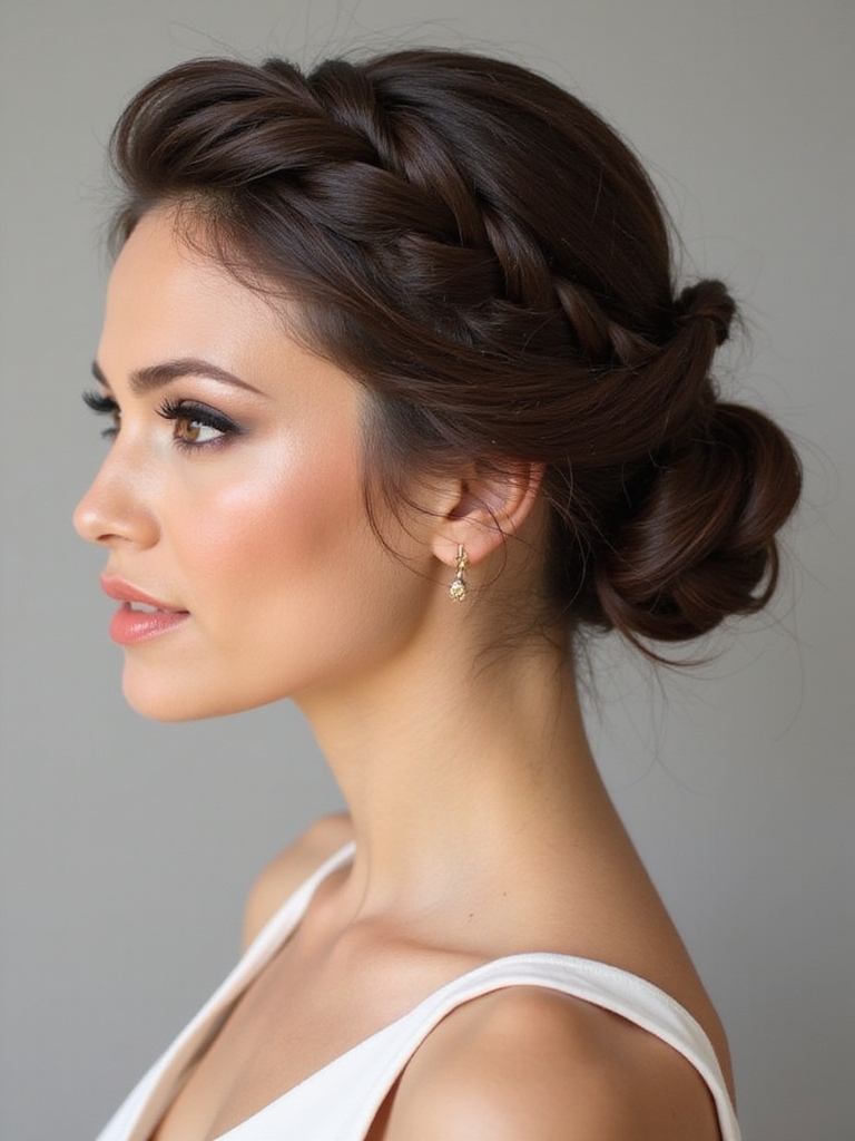 elegant bohemian updo solution