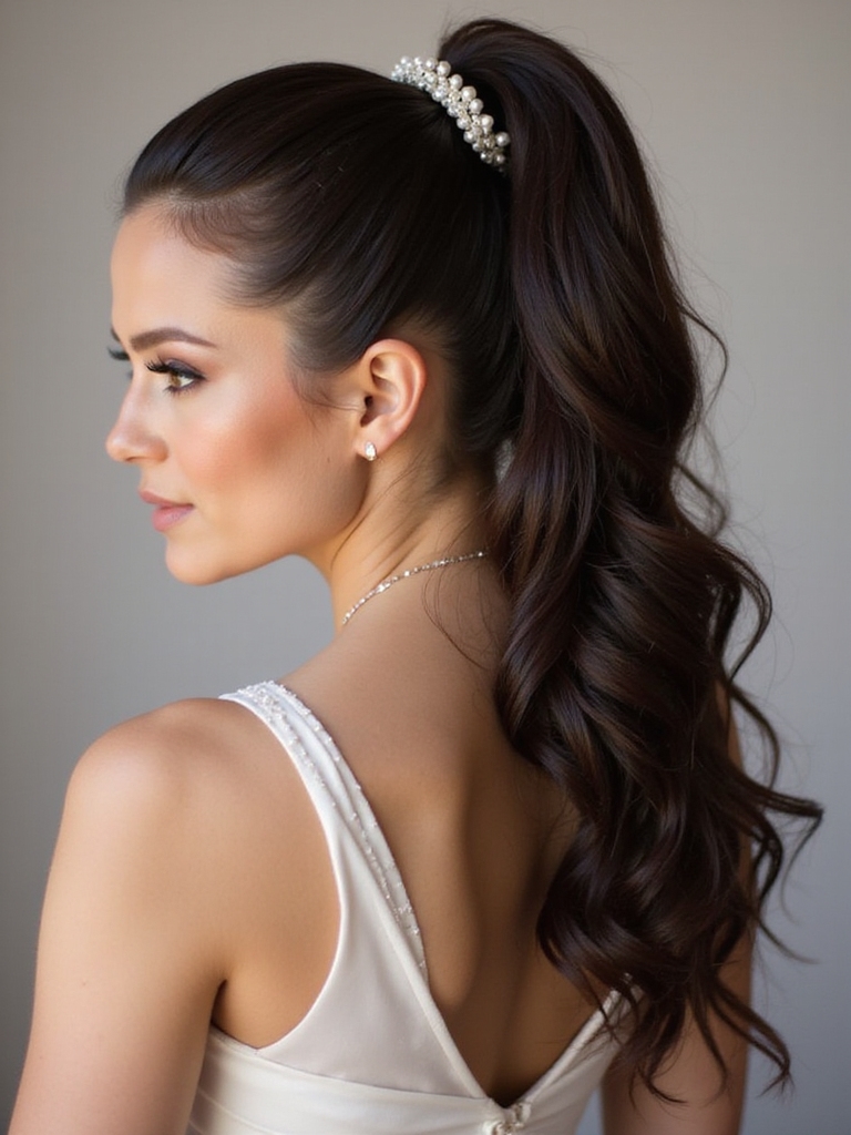 elegant high ponytail choice