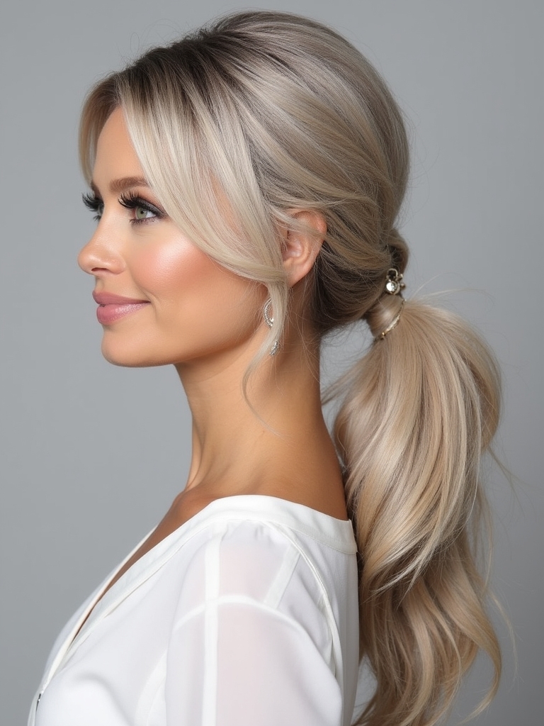 elegant ponytail style ideas