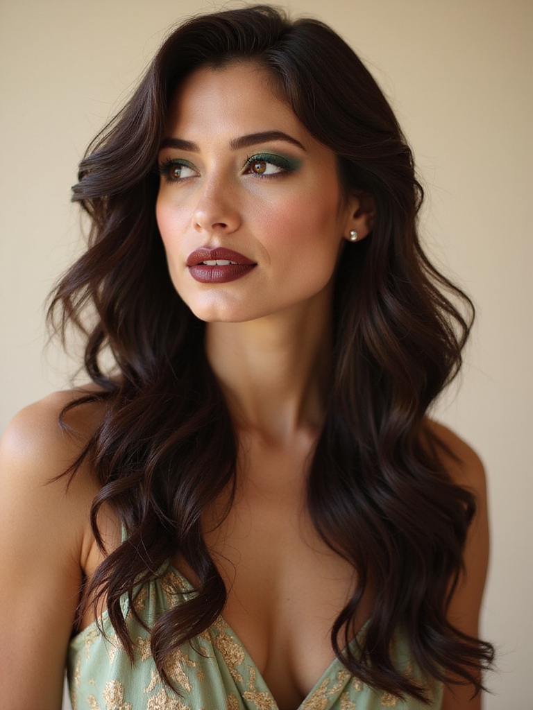 elegant side part sophistication