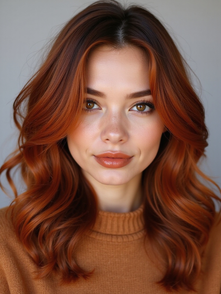 enchanting autumnal hair color
