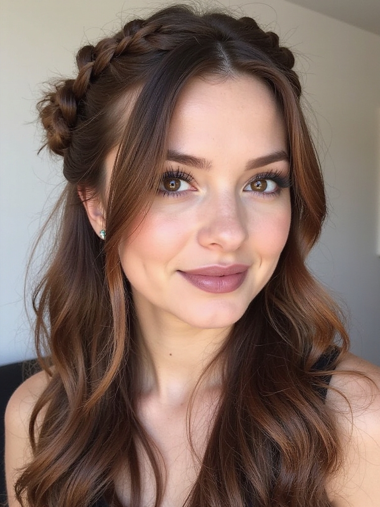 enchanting braided updo hairstyle