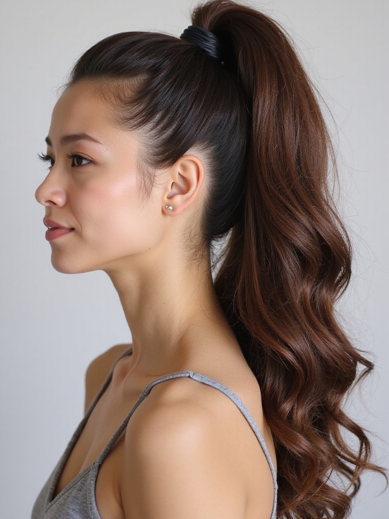enhance bridal ponytail texture