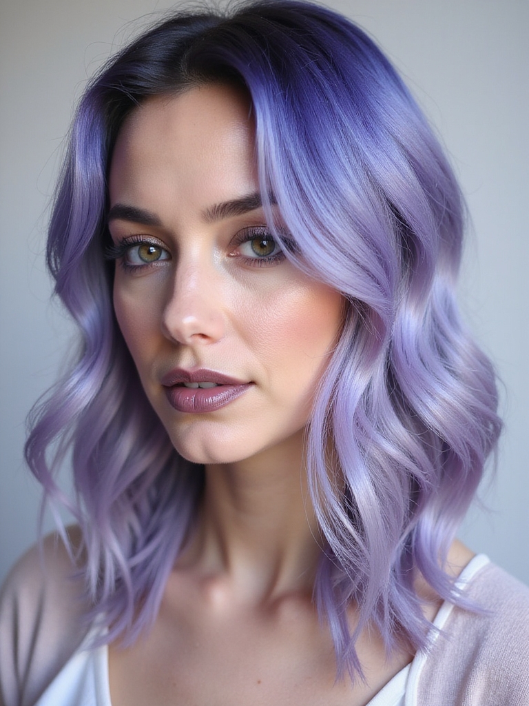 ethereal pastel hair art