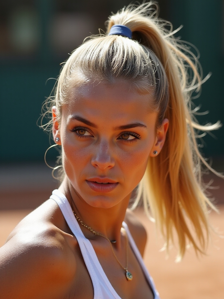fierce functional tennis hairstyle