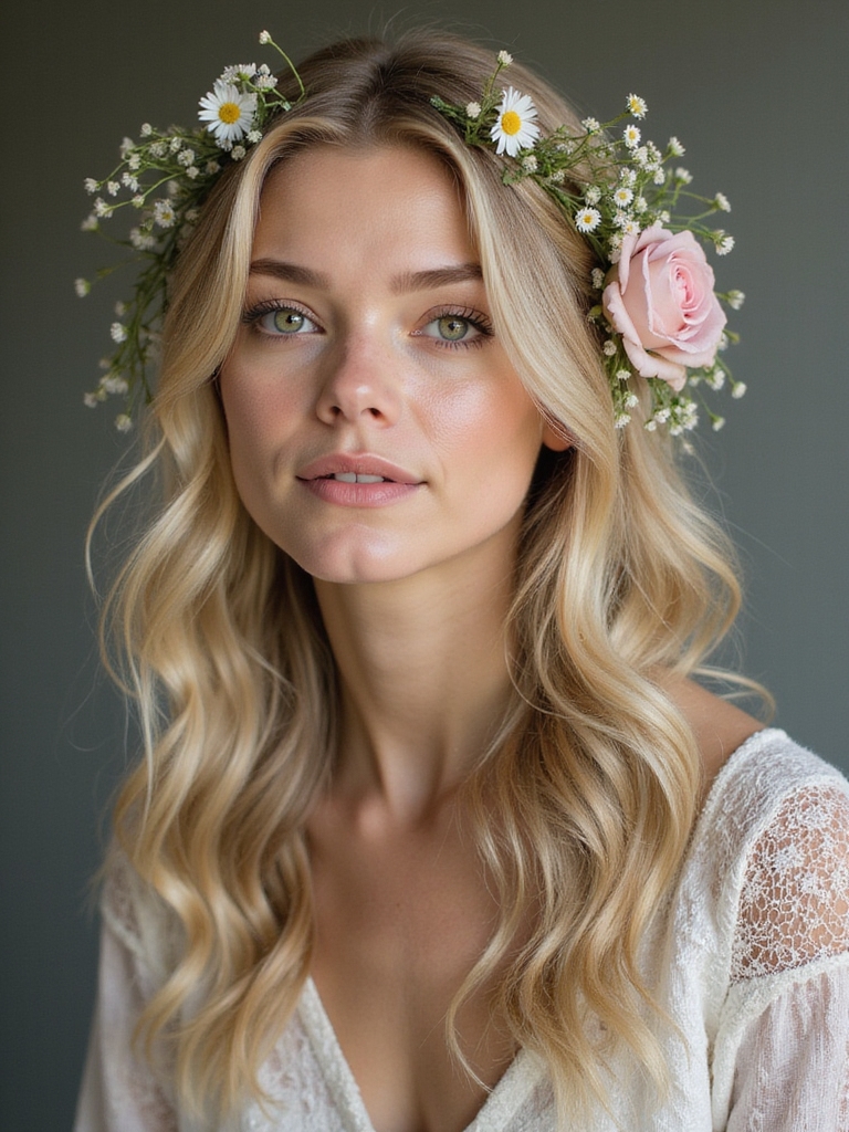 floral hair accessory magic